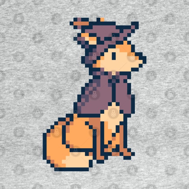 Cute Fox Robin Hood Pixel Art by MariOyama